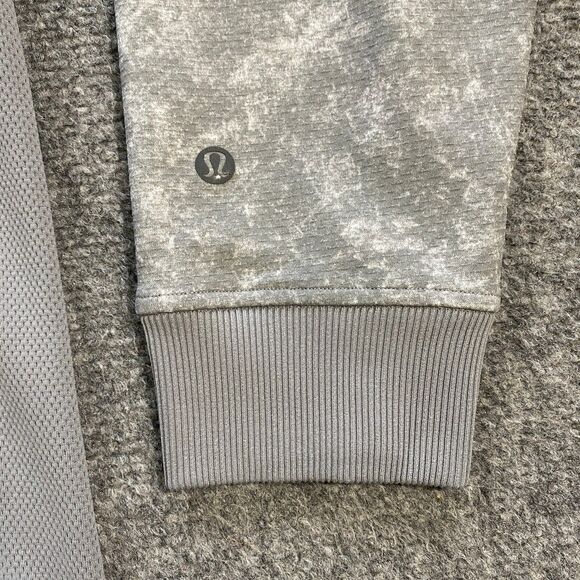Lululemon Textured Tech Hoodie Adult XXL Gray White Tie Dye Active Training - Picture 2 of 16